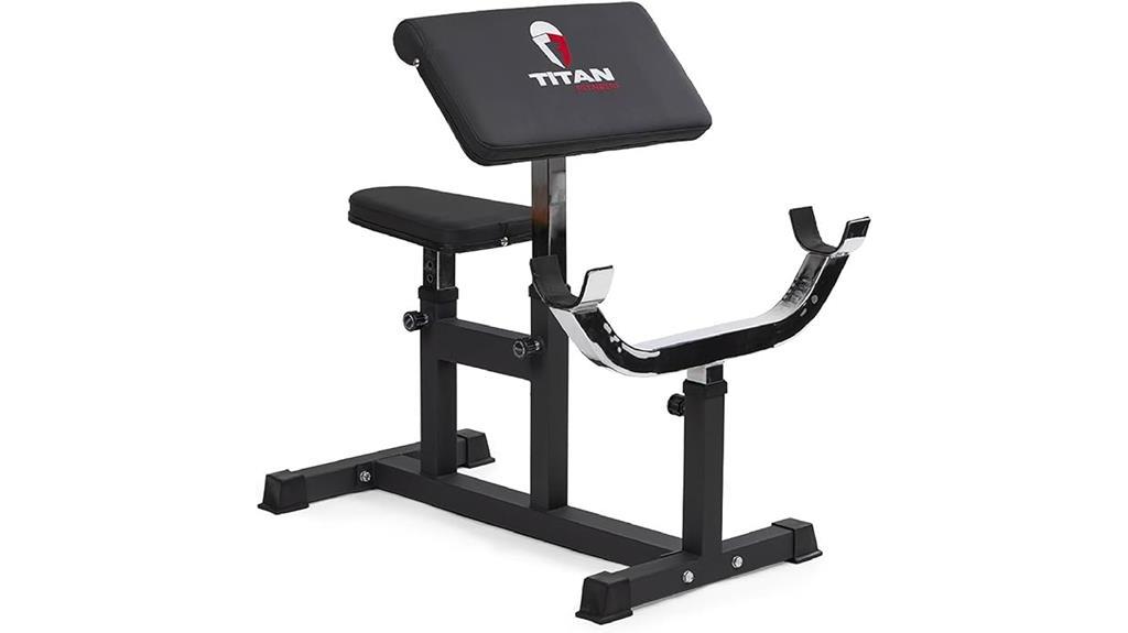 adjustable arm preacher curl