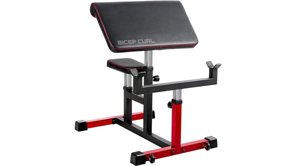 adjustable preacher curl bench