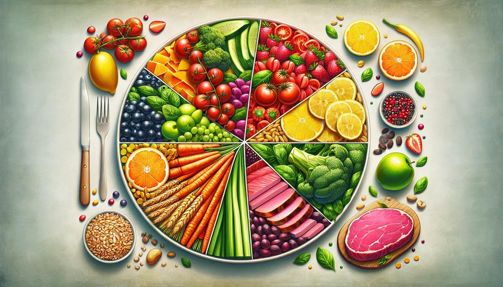 balanced eating for portion control and food groups