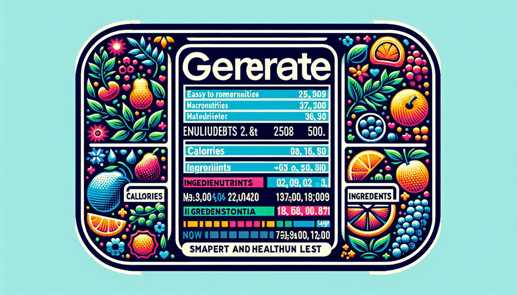 decoding nutritional information