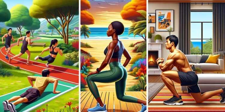 portable workout routines for sculpting muscles