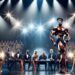 showcasing physique on stage
