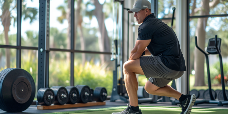 Golfer Stretching image