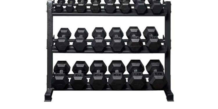 high quality rubber hex dumbbells