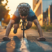 Cyclist pushups image