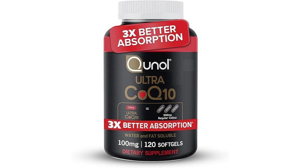 coq10 supplement in softgel