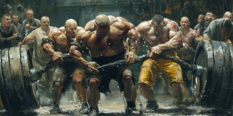 Strongman Struggling Image