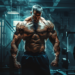 Bodybuilder in thought image