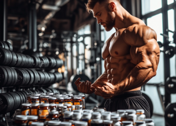 Bodybuilder in Gym image