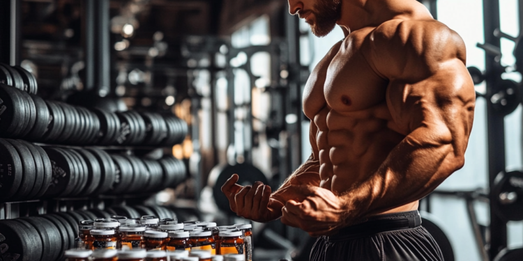 Bodybuilder in Gym image