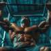 bodybuilder performing benchpress image