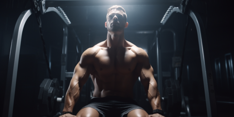 Muscular athlete Image